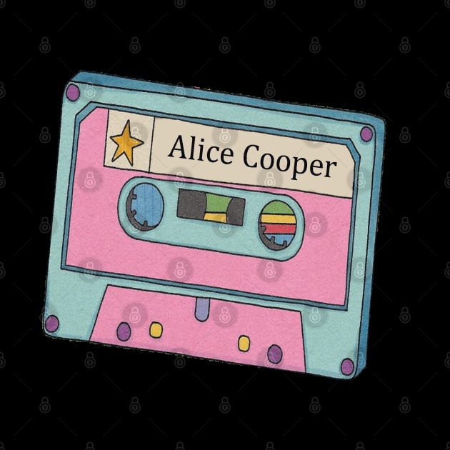 Vintage Cassette Tape Alice Cooper by Beban Idup