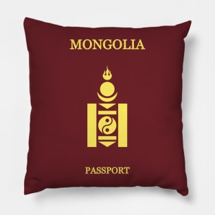 Mongolia passport Pillow