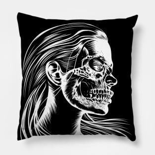 Skull Girl Pillow