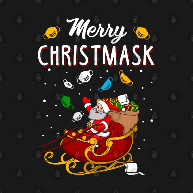 Merry Christmask. Funny Christmas Sweatshirt 2020. by KsuAnn