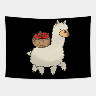 Alpaca with basket Tapestry