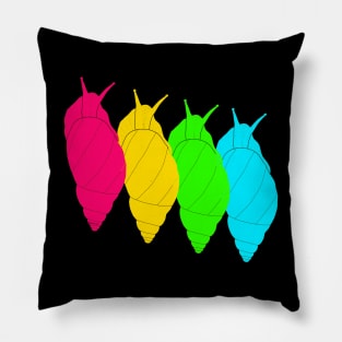 Giant African land snail (Lissachatina fulica) colorful Pillow