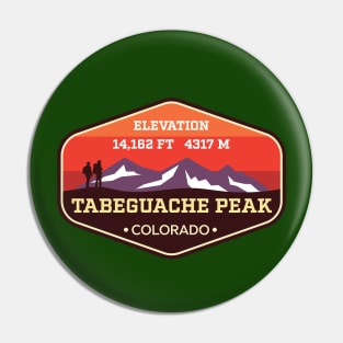 Tabeguache Peak Colorado 14ers Mountain Climbing Badge Pin