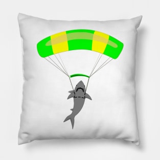 Jump The Shark -Green/Yellow canopy Pillow