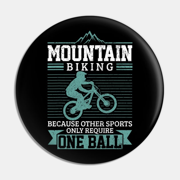 Mountain Bike MTB Downhill Biking Funny Mountain Biker Gift Pin by Olegpavlovmmo