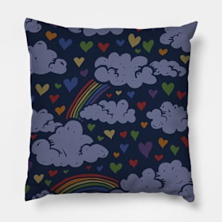 Retro Rainbows Pillow