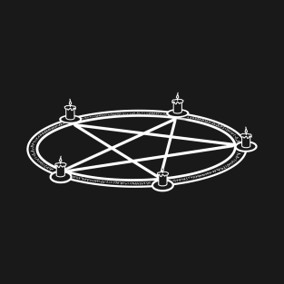 summoning candles | Summoning Circle | pentagram T-Shirt