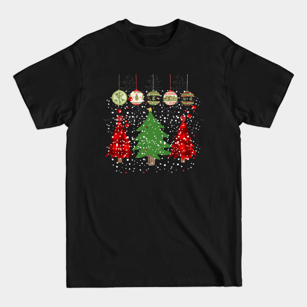 Discover Merry Christmas/ Christmas Tree Prints / ccolorful christmas Gift/ ladies holiday - Christmas Lights - T-Shirt