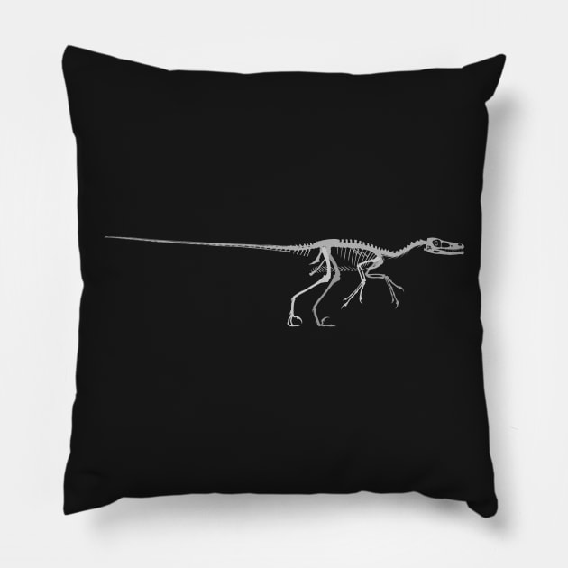 Velociraptor Skeletal Pillow by stargatedalek