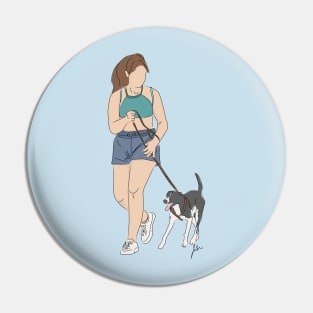 Walking the dog Pin