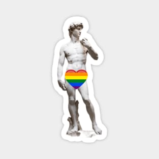 Gay Pride Statue of David Magnet