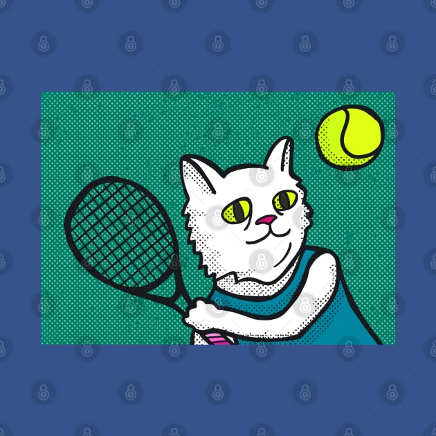 Tennis Cat by chawlie