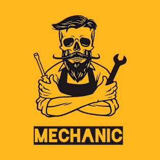 The Mechanic - Automotive Garage Engineer Vintage Art T-Shirt