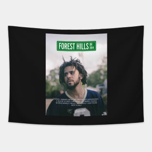 J Cole – 2014 Forest Hills Drive | Tracklist Poster Tapestry