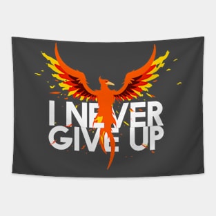 I NEVER GIVE UP Tapestry