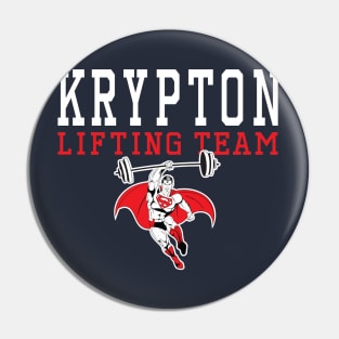 Krypton Lifting Team Pin