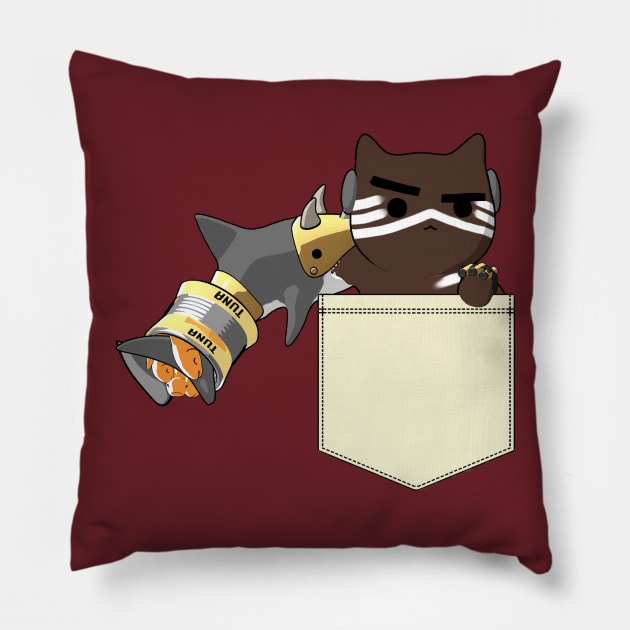 DoomPaw "PocketKatsu" - Katsuwatch Pillow by dillongoo