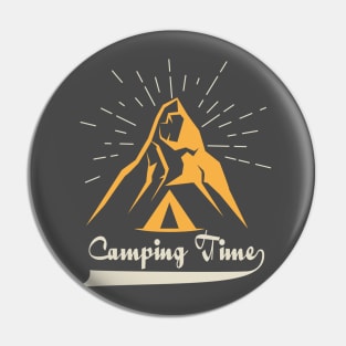 Camping time Pin