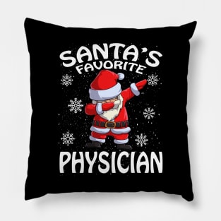 Santas Favorite Physician Christmas Pillow