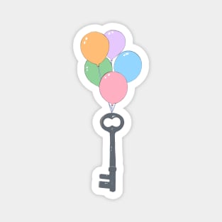 Keys and Balloons Magnet