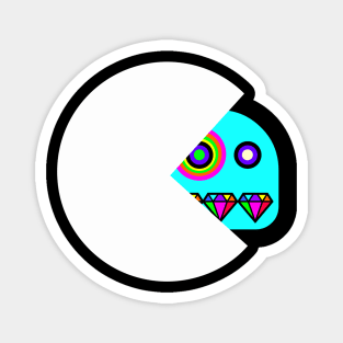 PACMAN EATS GHOST Magnet