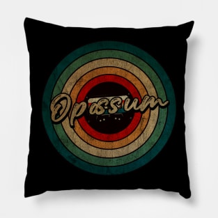 Opossum  -  Vintage Circle kaset Pillow