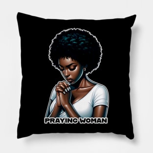 Praying woman Pillow