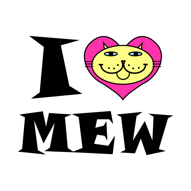 I HEART Cat - SUNNY YELLOW KITTY by RawSunArt