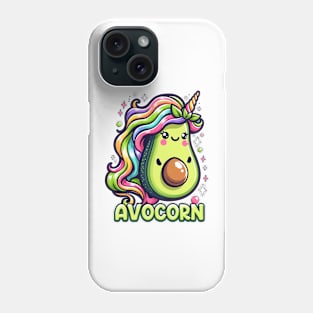 Avocorn Cute Avocado Unicorn Funny Hybrid Drawing Phone Case