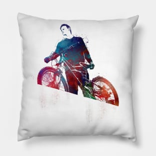 Cycling Bike sport art #cycling #sport Pillow