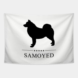 Samoyed Black Silhouette Tapestry