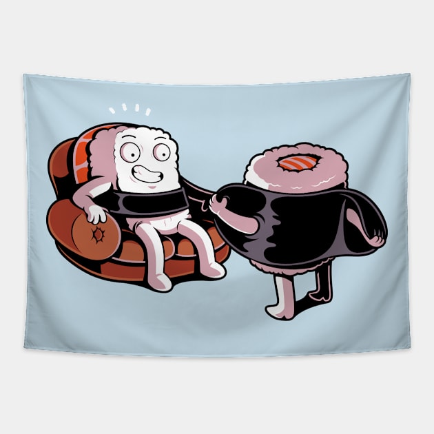 Hot sushi Tapestry by JayHai