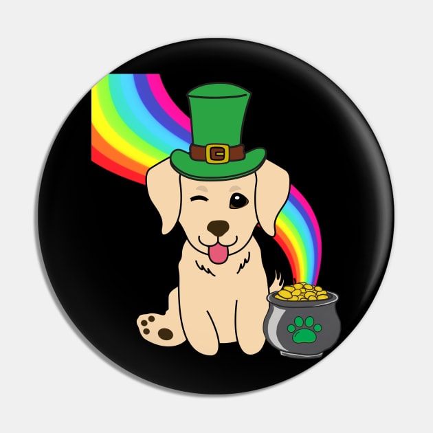 Funny golden retriever celebrates st patricks day Pin by Pet Station