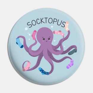 Socktopus Octopus Pin