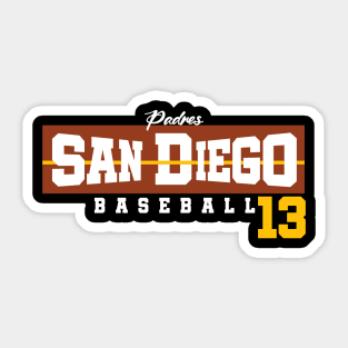 Manny Machado #13 San Diego Padres Signature Jersey Sticker for Sale by  TheBmacz
