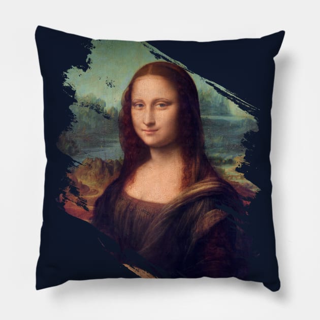 Mona Lisa Pillow by PallKris