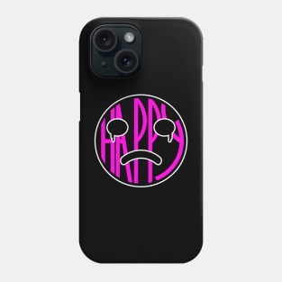 Happy fake crying purple t-shirt Phone Case