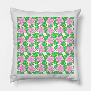 Frangipani Flower Pattern Pillow