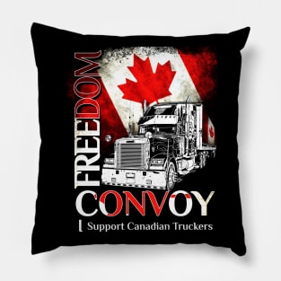 canada flag freedom convoy 2022 ottawa Truckers Freedom Pillow