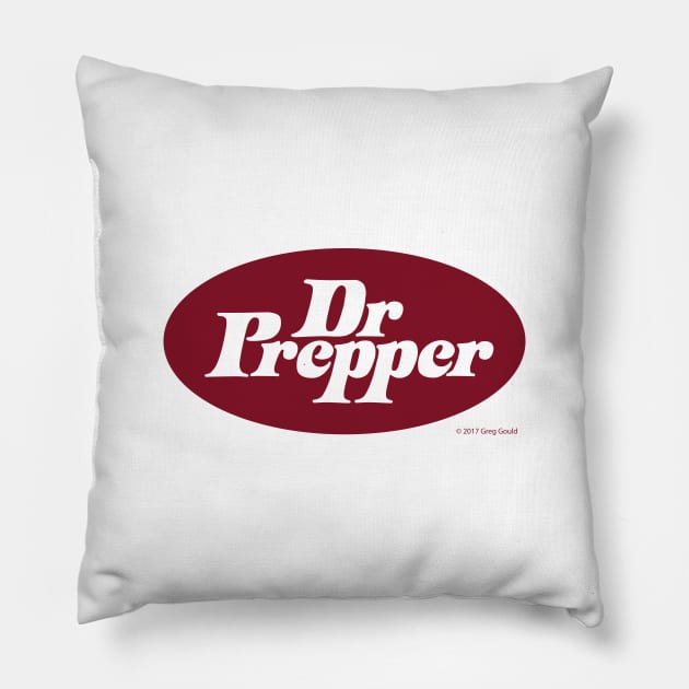 Dr. Prepper Pillow by Gouldeyecandy