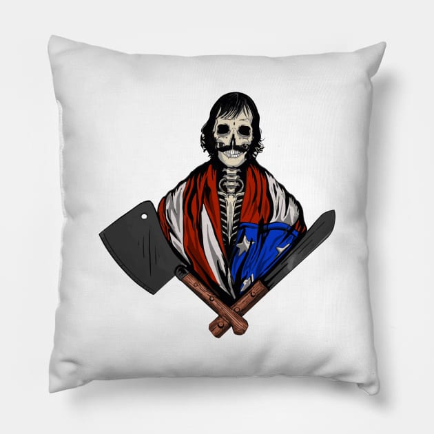 Bill the butcher Pillow by ZethTheReaper