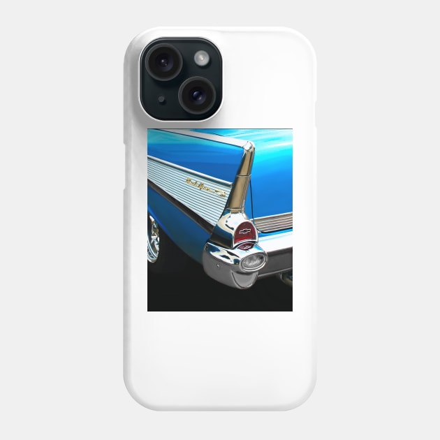 1957 Chevy Bel Air Phone Case by Burtney