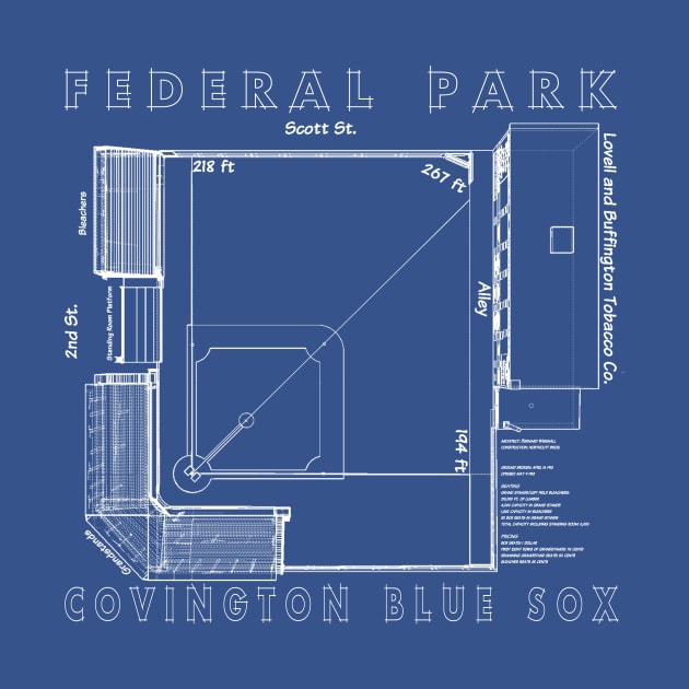 Covington Blue Sox - Federal Park blueprints by CamMillerFilms