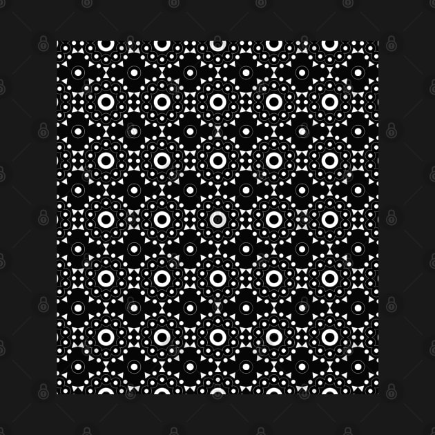 Black and white seamless pattern by Spinkly