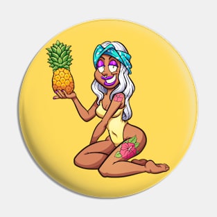 Pineapple Pin Up Pin