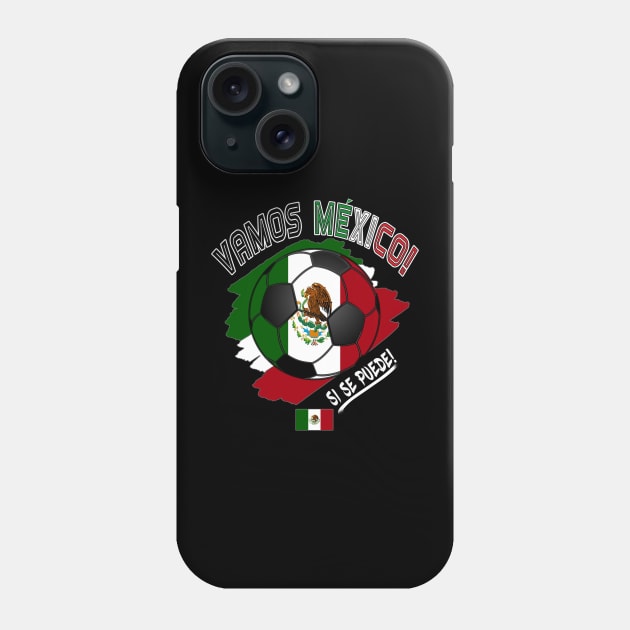 Playera Mexico Soccer Team Seleccion Mexicana de futbol Phone Case by soccer t-shirts