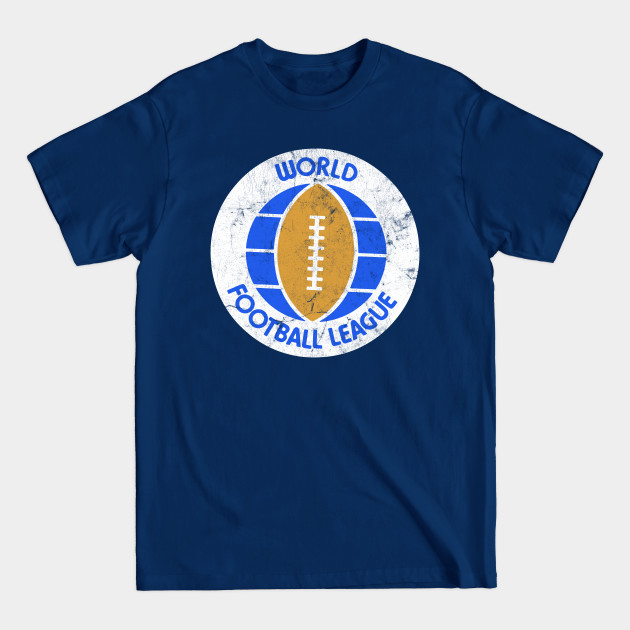 Discover World Football League / Retro 70s Vintage Look Design - Football - T-Shirt