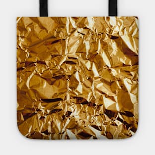 Crumpled Golden Foil Tote