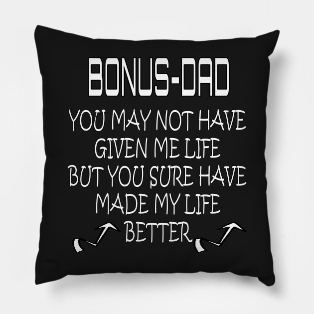 BONUS DAD Pillow by sineyas