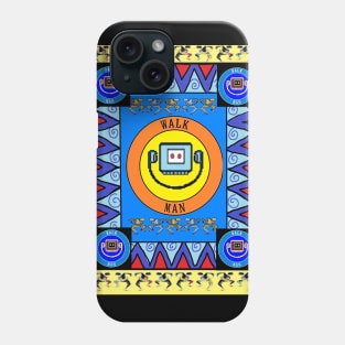 walk run dance cassette player graffiti painting Phone Case